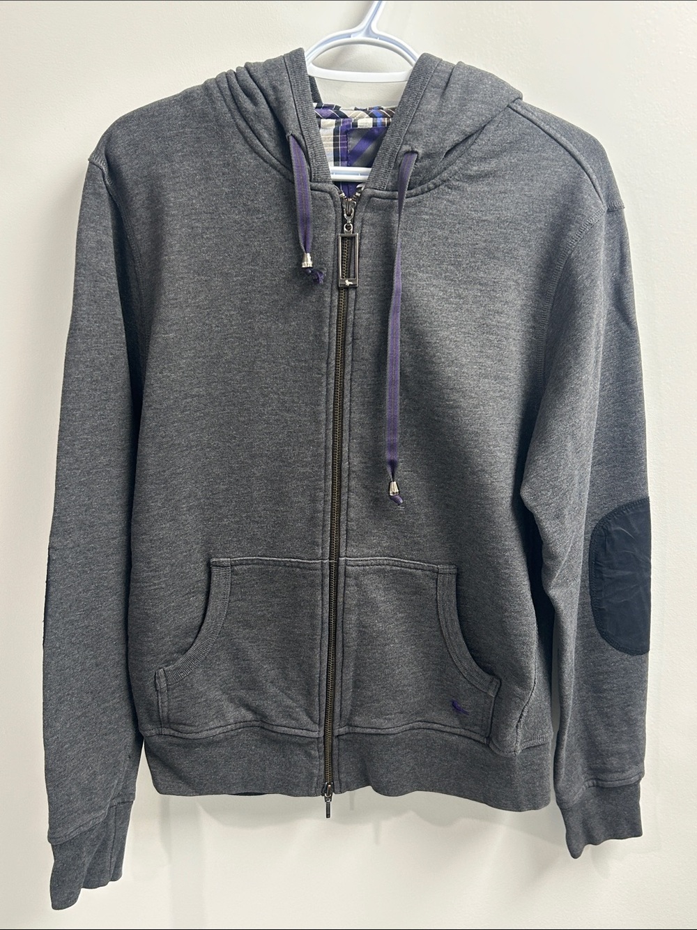 Modern Amusement Charcoal Gray Zip-Up Hoodie Sweatshirt